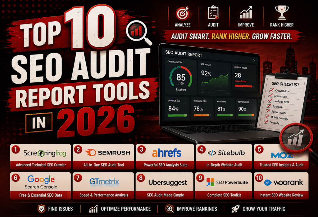 Top 10 seo Audit Report tools